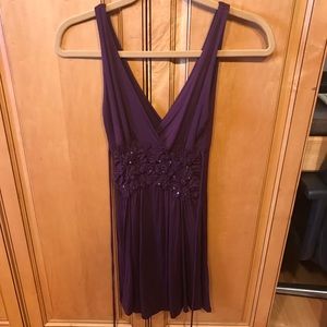 Short purple dress